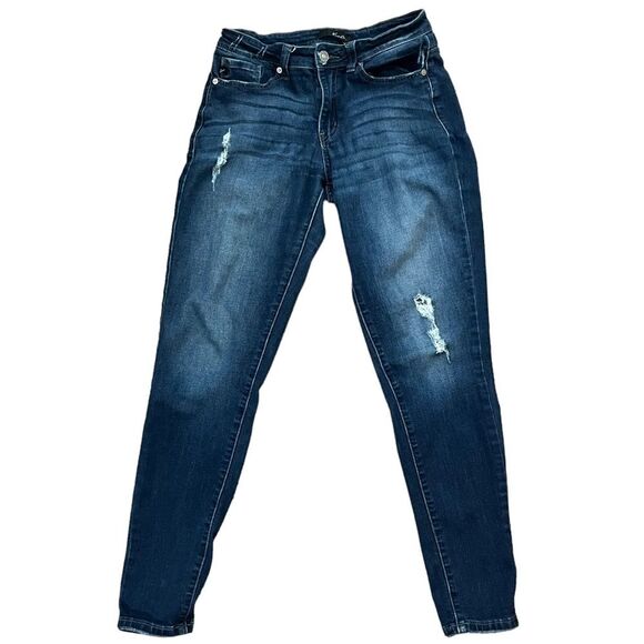 KanCan Sz W 7/ 27 Light Wash
Distressed Skinny Jeans 30" inseam 
cut #5236 - Picture 1 of 12